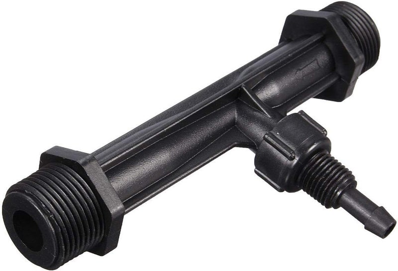 woobles Fertilizer Injector Tube, Irrigation Venturi Fertilizer Injector, 1/2" 3/4\u201d 1\u201d Inch Agriculture Garden Fertilizer Mixer Injector Agriculture Tool Plastic Black(1 inch) - Image 5